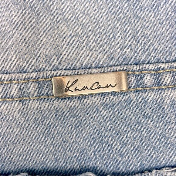 Kancan Lorraine Ultra high Rise Distressed Buttonfly Denim Shorts. Size Medium. - Picture 10 of 13